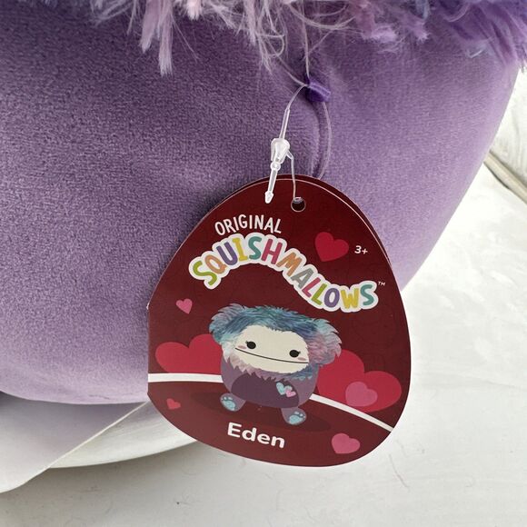 Squishmallow Eden Bigfoot 16" Valentines Day Gift Purple Plush Kids Toy Stuffed - Picture 3 of 7